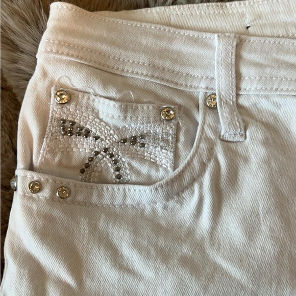 Earl Jean size 10 cropped white jean - Picture 2 of 4